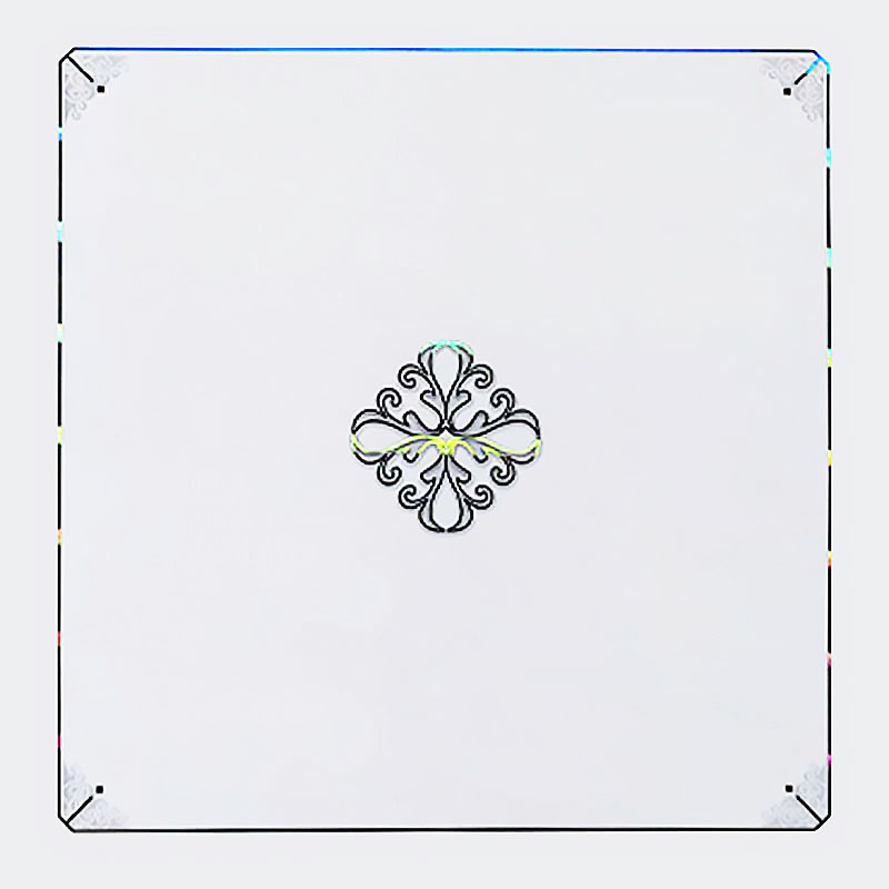 White Background Simple Pattern Laser Hot Stamping Foil